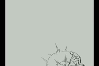 do 2d traditional line art frame by frame animation comic line art illustration