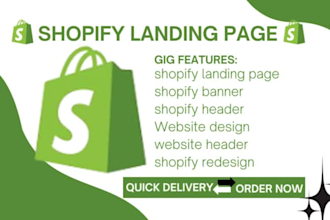 create shopify website redesign shopify landing page shopify dropshipping store
