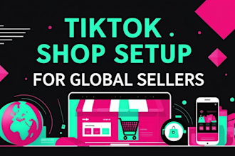 set up USA tiktok shop, UK tiktok shop, tiktok account, tiktok shop account