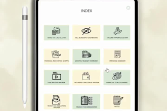 design a custom planner with clickable hyperlinkeds