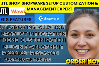 design jtl shop setup shopware website opencart store build aesthetic plugins