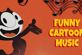 create comedic cartoon music