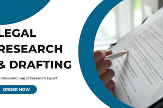 do legal research and legal drafting