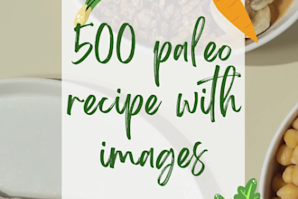 give over 500 paleo recipes with pictures