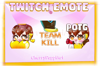 make custom emotes for twitch emotes, kick, discord emote