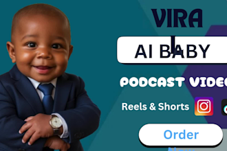 create viral baby podcast video ai baby podcast