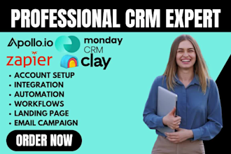 do hubspot automation, monday CRM setup  zapier integration expert