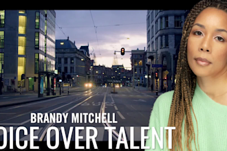 do an african american female voice over