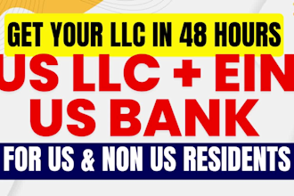 register US llc, llc registration for non us get ein with USA bank dissolve llc