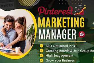 be your pinterest account manager with SEO optimized pins and boards