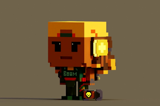 make unique voxel art models for you