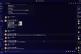 code a discord bot with commands, moderation, and more