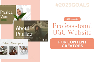 design a high converting ugc portfolio canva landing page