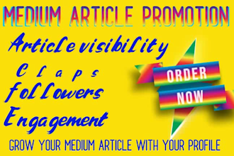 massive medium article promotion medium profile promotion to targeted audience