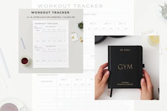create self care journal, fitness tracker, and wellness planner for KDP