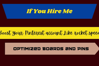boost your pinterest with SEO optimized boards and pins as a marketing manager