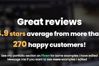 edit a video for you