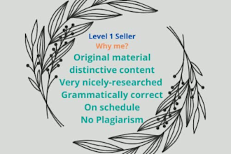 do report writing, summary, research on any topic
