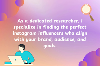 do instagram influencer research for your brand