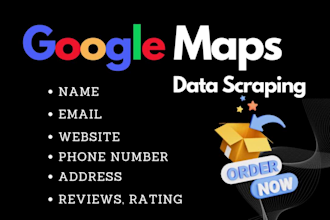 scrape the business data from google maps