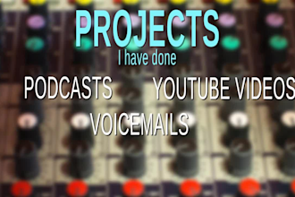 professionally edit short voiceover for you