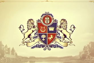design professional family crest, coat of arms