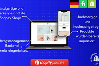 build german shopify store or copy shopify store