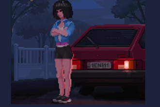 create low poly 3d character and retro ps1 style y2k animation