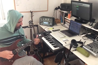 compose rock or metal riffs