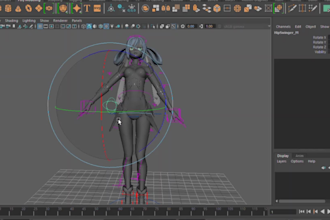rig, animate, clean up your 3d character in blender or maya for games and film