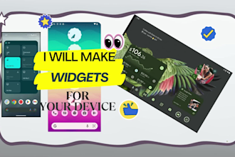 create android widgets for app or home screen of your device