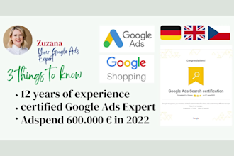 create high converting google ads ppc adwords campaigns in german