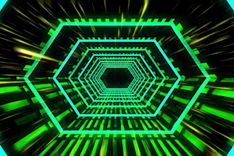 do 4k abstract animation tunnel vj loop motion background art visuals neon light