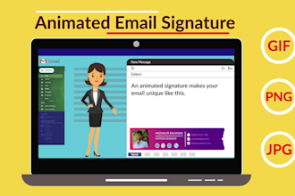 create animated email signature GIF
