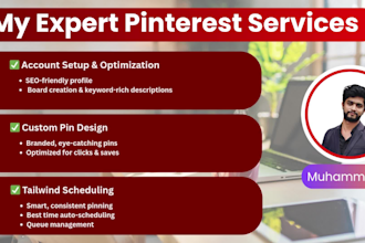 manage your pinterest business account with SEO pins using tailwind