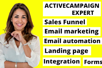 activecampaign sales funnel email automation landing page