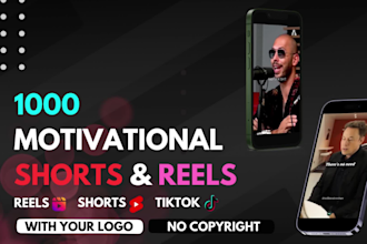 create 1000 motivational youtube shorts and instagram reels