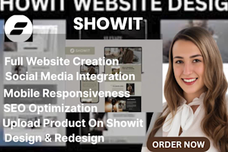 design showit website, update showit, redesign and customize showit