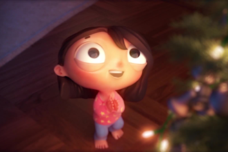 create a unique christmas greeting