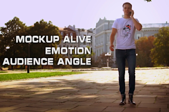 do t shirt, product mock up  video