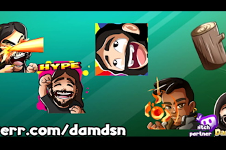 make animated emotes for twitch contact me first