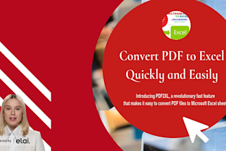 be converting a large multipage table from PDF documents into excel