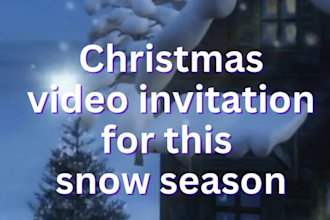 make christmas themed video animations and motion posters