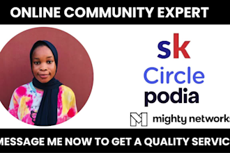 setup and manage your skool, circle, mighty network kajabi and podia