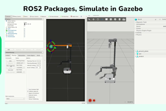 create urdf, ros2 packages, simulate in gazebo, and annotate image and text data