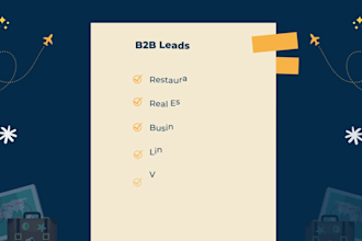do b2b lead generation for restaurants and real estate lead generation