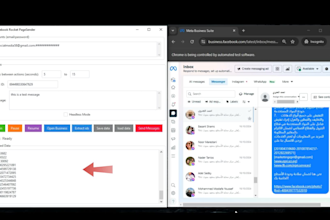 setup a marketing software on pc for facebook page clients remessaging