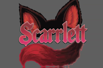 design cute anime kawaii animated vtuber logo for youtube twitch streamer
