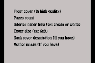 convert kindle ebook cover to KDP paperback cover