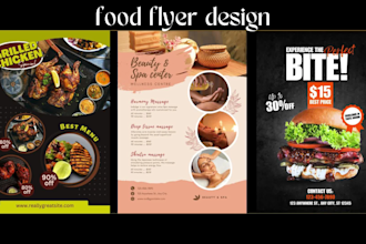 design modern food menu, menu board ,food flyer design and price list